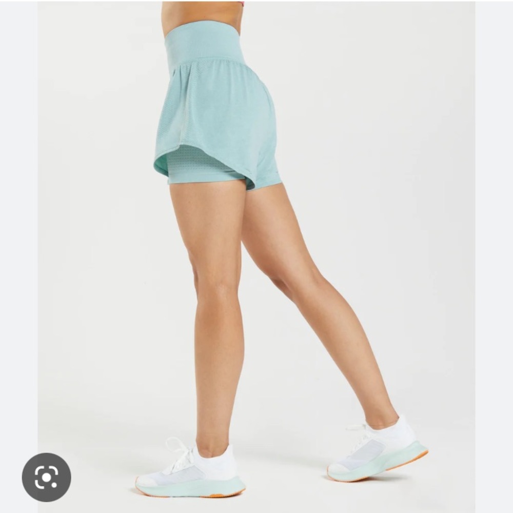 BRAND NEW: Gymshark Vital Seamless Shorts - “Pearl Blue”